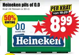 Dirk Heineken pils of 0.0 aanbieding
