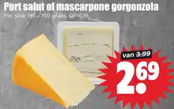 Dirk Port salut of mascarpone gorgonzola aanbieding