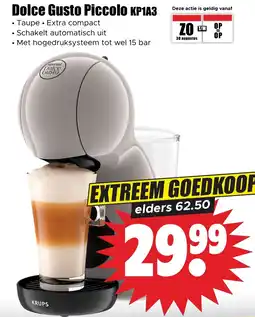 Dirk Nestle Dolce Gusto Piccolo KP1A3 aanbieding