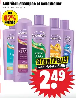 Dirk Andrélon shampoo of conditioner aanbieding