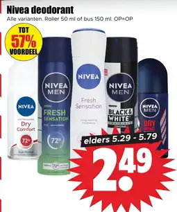 Dirk Nivea deodorant aanbieding