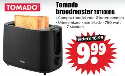 Dirk Tomado broodrooster TBT1000B aanbieding