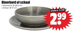 Dirk Dinerbord of schaal aanbieding