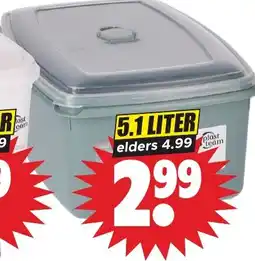 Dirk plast team 5.1 liter aanbieding