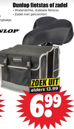 Dirk Dunlop fietstas of zadel aanbieding