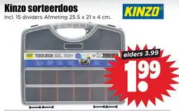 Dirk Kinzo sorteerdos aanbieding