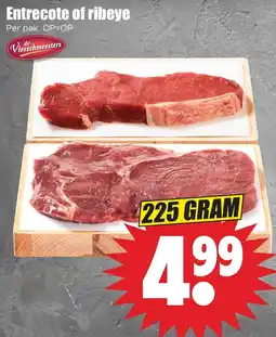 Dirk de Vleeschmeesters entrecote of ribeye aanbieding