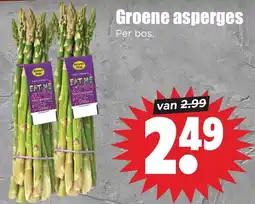 Dirk Groene asperges aanbieding