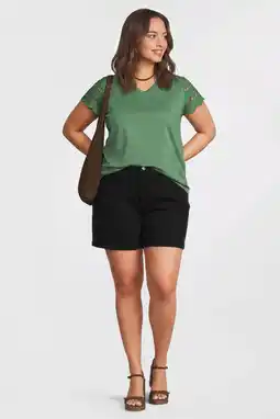 Wehkamp ONLY CARMAKOMA regularwaist black denim aanbieding