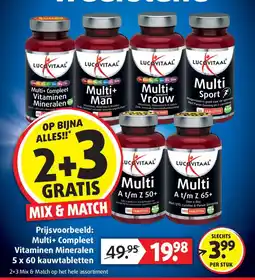 Lucovitaal Lucovitaal Multi+ Compleet Vitamines Mineralen aanbieding