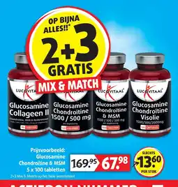 Lucovitaal Lucovitaal Glucosamine Chondroïtine & MSM aanbieding