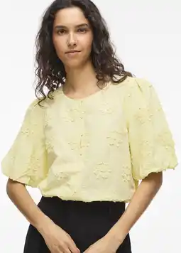 Wehkamp VILA blouse lichtgeel aanbieding