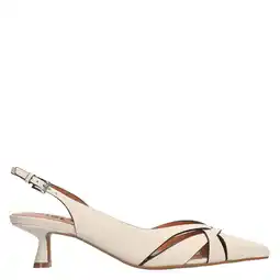 Wehkamp Bibi Lou leren slingback pumps ecru aanbieding