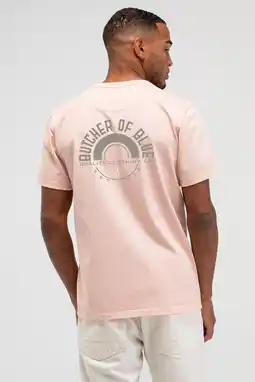Wehkamp Butcher of Blue regular T-shirt met backprint zalm aanbieding