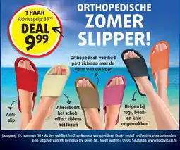 Lucovitaal Orthopedische zomer slipper aanbieding