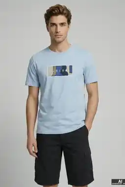 Wehkamp JJ REBEL regular T-shirt blauw aanbieding