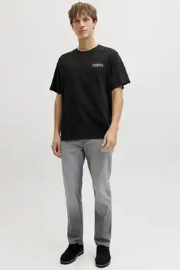 Wehkamp JJ REBEL relaxed T-shirt met backprint zwart aanbieding
