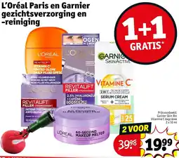 Kruidvat L'Oréal Paris en Garnier gezichtsverzorging en reiniging aanbieding