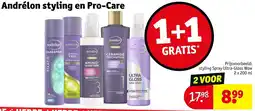 Kruidvat Andrélon styling en Pro-Care aanbieding
