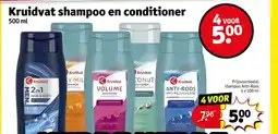 Kruidvat Kruidvat shampoo en conditioner aanbieding