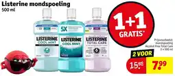 Kruidvat Listerine mondspoeling aanbieding