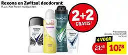 Kruidvat Rexona en Zwitsal deodorant aanbieding
