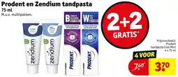 Kruidvat Prodent en Zendium tandpasta aanbieding