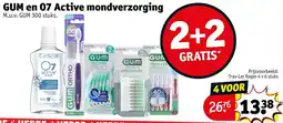 Kruidvat GUM en 07 Active mondverzorging aanbieding
