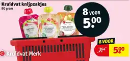 Kruidvat Kruidvat knijpzakjes aanbieding