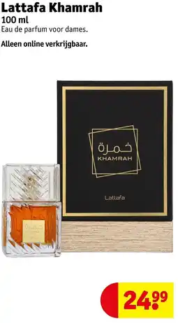 Kruidvat Lattafa Khamrah aanbieding