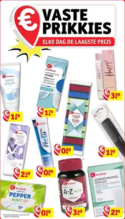 Kruidvat Vaste prikkies aanbieding