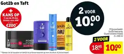 Kruidvat Got2b en Taft aanbieding