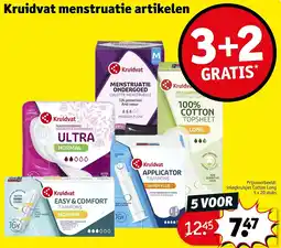 Kruidvat Kruidvat menstruatie artikelen aanbieding