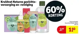 Kruidvat Kruidvat Natures gezichtsverzorging en reiniging aanbieding