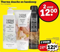 Kruidvat Therme douche en handzeep aanbieding