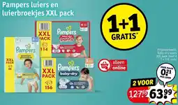 Kruidvat Pampers luiers en luierbroekjes XXL pack aanbieding