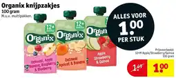 Kruidvat Organix knijpzakjes aanbieding