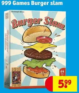 Kruidvat 999 Games Burger slam aanbieding