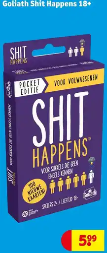Kruidvat Goliath Shit Happens 18+ aanbieding