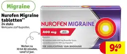Kruidvat Nurofen Migraine tabletten aanbieding
