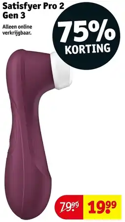 Kruidvat Satisfyer Pro 2 Gen 3 aanbieding