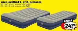 Kruidvat Luxe luchtbed 1 of 2 persoons aanbieding