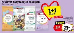 Kruidvat Kruidvat babydoekjes enkelpak aanbieding