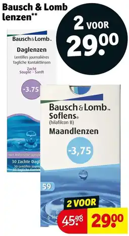Kruidvat Bausch & Lomb lenzen aanbieding