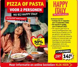 Kruidvat Pizza of pasta aanbieding