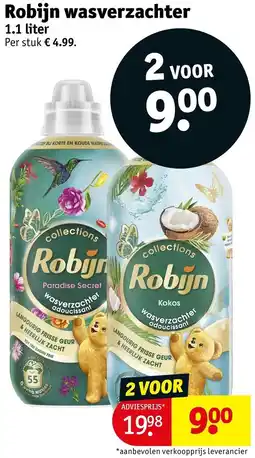 Kruidvat Robijn wasverzachter aanbieding