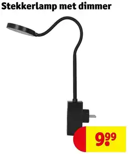 Kruidvat Stekkerlamp met dimmer aanbieding