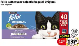 Kruidvat Felix kattenvoer selectie in geleï Original aanbieding