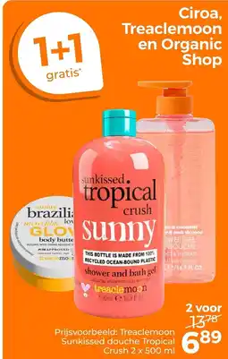 Trekpleister Ciroa, treaclemoon en organic shop aanbieding