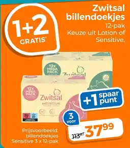 Trekpleister Zwitsal billendoekjes aanbieding
